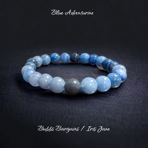 Blue Aventurine Bracelet - 8mm Unisex